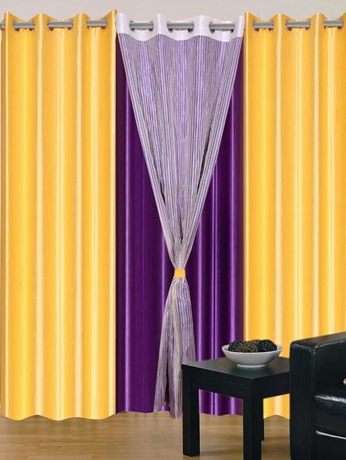 home fantasy polyester eyelet door curtain - 10623413 - Very Small Image - 1