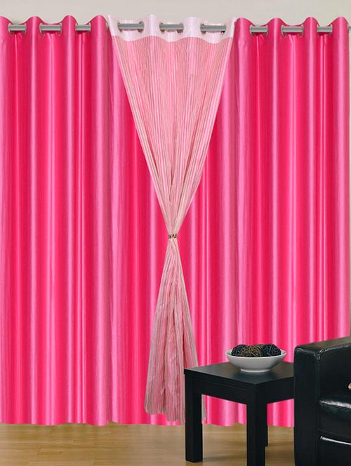 home fantasy polyester eyelet door curtain - 10623414 - Very Small Image - 1