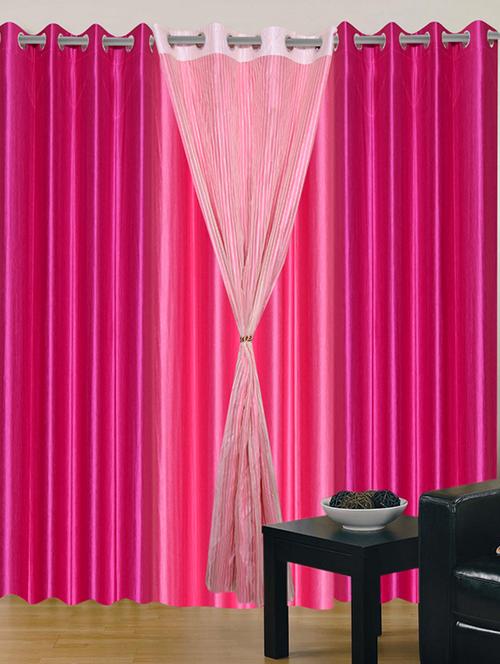 home fantasy polyester eyelet door curtain - 10623415 - Very Small Image - 1