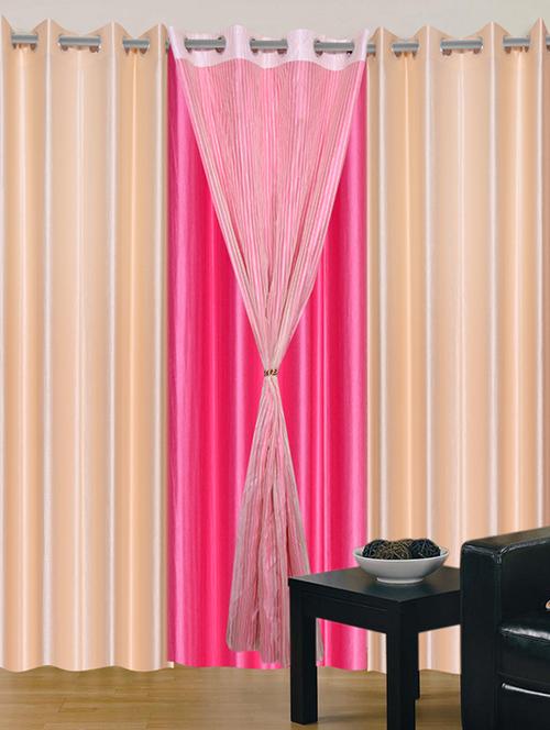 home fantasy polyester eyelet door curtain - 10623416 - Very Small Image - 1