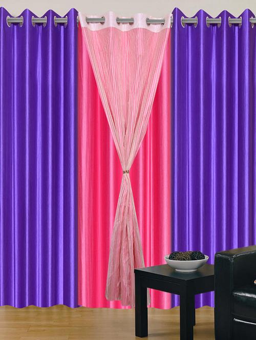 home fantasy polyester eyelet door curtain - 10623418 - Very Small Image - 1