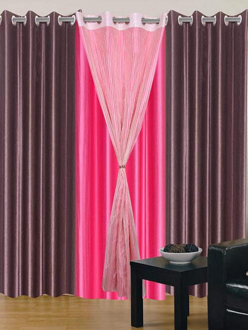 home fantasy polyester eyelet door curtain - 10623419 - Very Small Image - 1