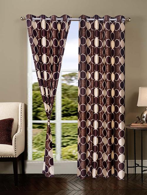 home fantasy polyester eyelet door curtain - 10623423 - Very Small Image - 1