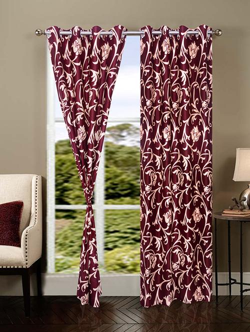home fantasy polyester eyelet door curtain - 10623426 - Very Small Image - 1