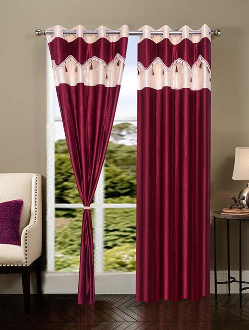 home fantasy polyester eyelet door curtain - 10623436 - Very Small Image - 1