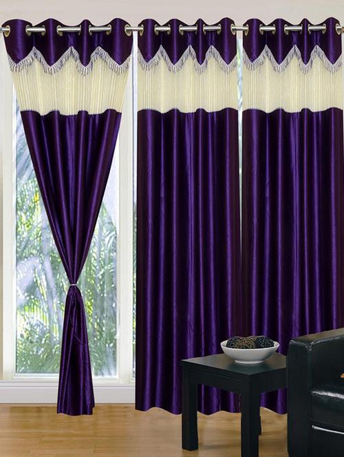 home fantasy polyester eyelet door curtain - 10623447 - Very Small Image - 1