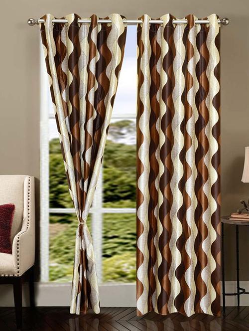 home fantasy polyester eyelet door curtain - 10623479 - Very Small Image - 1