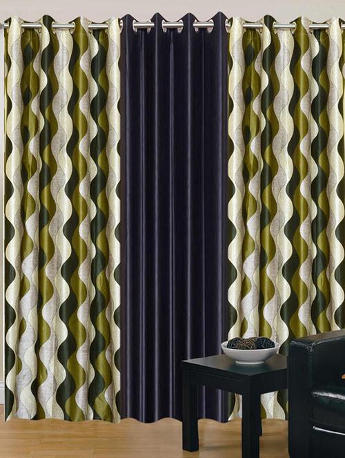 home fantasy polyester eyelet door curtain - 10623502 - Very Small Image - 1