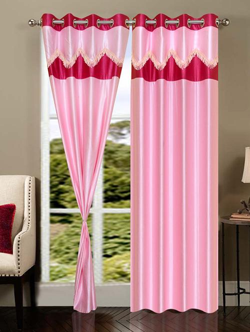 home fantasy polyester eyelet door curtain - 10623508 - Very Small Image - 1