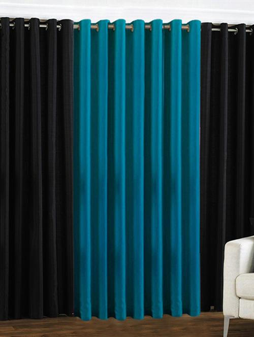 home fantasy plain polyester set of 3 door curtain - 10623557 - Very Small Image - 1
