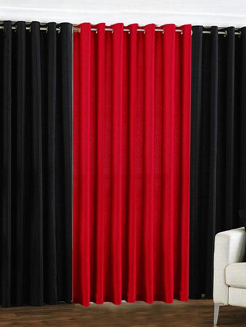 home fantasy plain polyester set of 3 door curtain - 10623560 - Very Small Image - 1