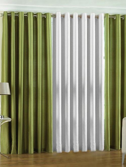 home fantasy plain polyester set of 3 door curtain - 10623561 - Very Small Image - 1