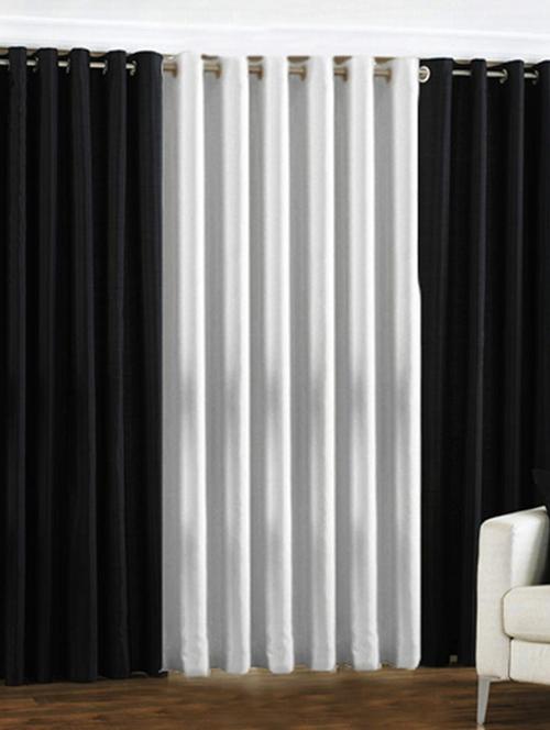 home fantasy plain polyester set of 3 door curtain - 10623562 - Very Small Image - 1