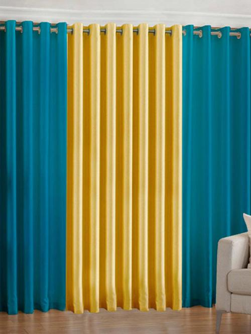 home fantasy plain polyester set of 3 door curtain - 10623563 - Very Small Image - 1