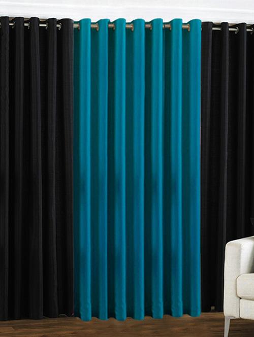 home fantasy plain polyester set of 3 door curtain - 10623566 - Very Small Image - 1