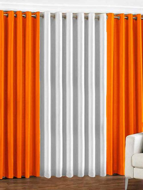home fantasy plain polyester set of 3 door curtain - 10623567 - Very Small Image - 1