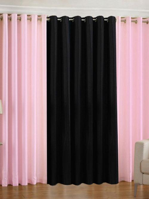 home fantasy plain polyester set of 3 door curtain - 10623568 - Very Small Image - 1