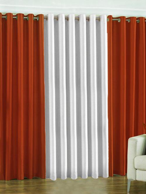 home fantasy plain polyester set of 3 door curtain - 10623572 - Very Small Image - 1