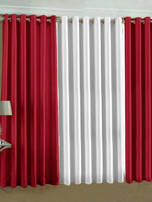 home fantasy plain polyester set of 3 door curtain - 10623575 - Very Small Image - 1