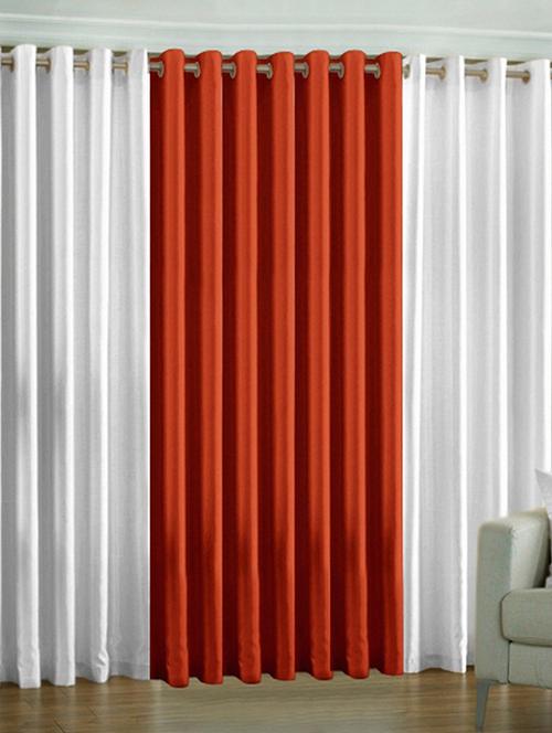 home fantasy plain polyester set of 3 door curtain - 10623578 - Very Small Image - 1