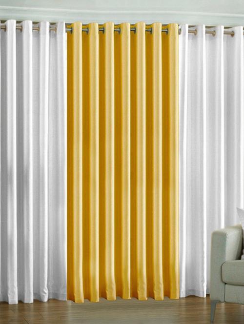 home fantasy plain polyester set of 3 door curtain - 10623579 - Very Small Image - 1