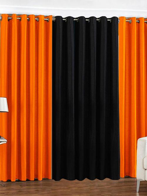 home fantasy plain polyester set of 3 door curtain - 10623582 - Very Small Image - 1