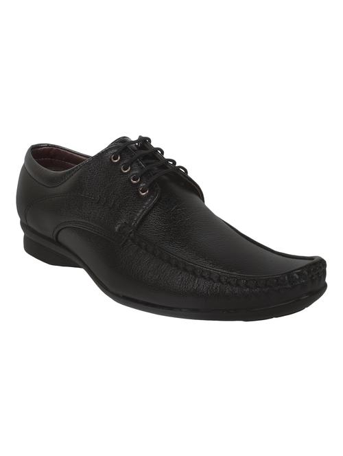 black leatherette derbies - 10626657 - Very Small Image - 1