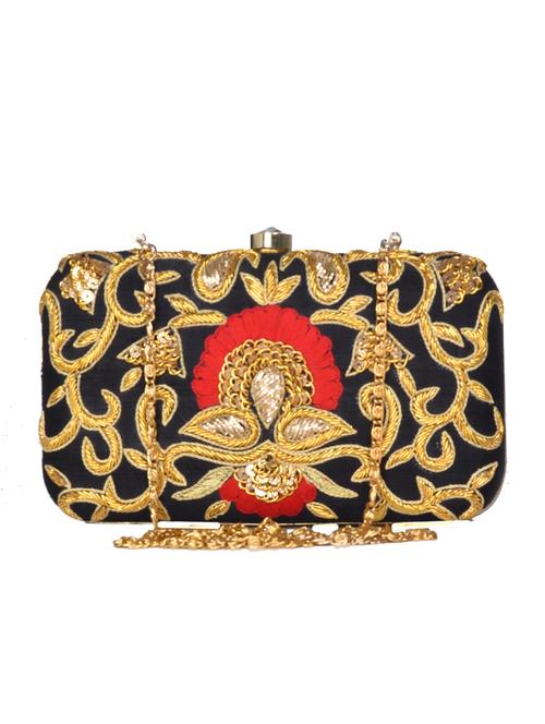 black silk clutch - 10627992 - Very Small Image - 1