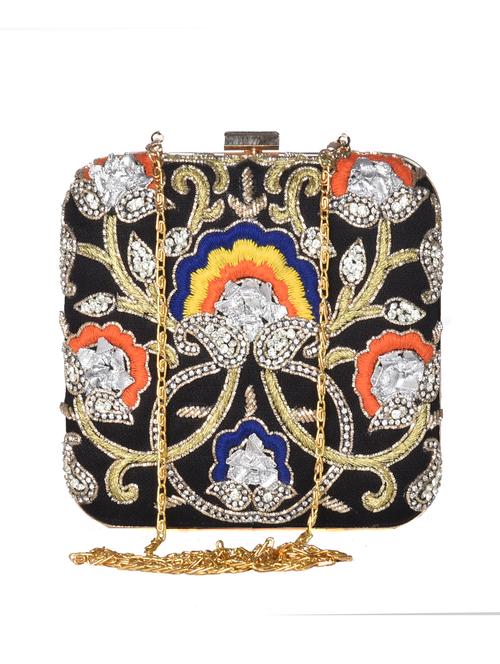 black silk clutch - 10627995 - Very Small Image - 1