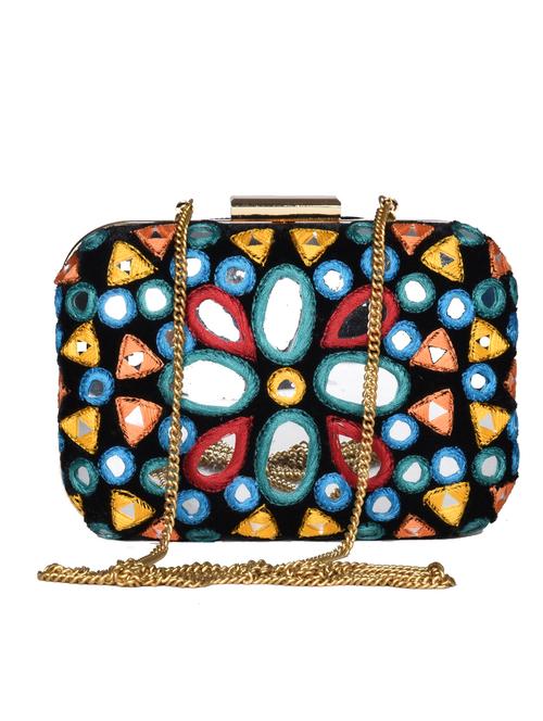 black velvet clutch - 10627996 - Very Small Image - 1