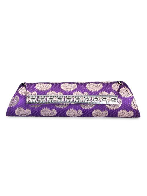 Paisley Embroidered Silk Clutch - 1063565 - Very Small Image - 1