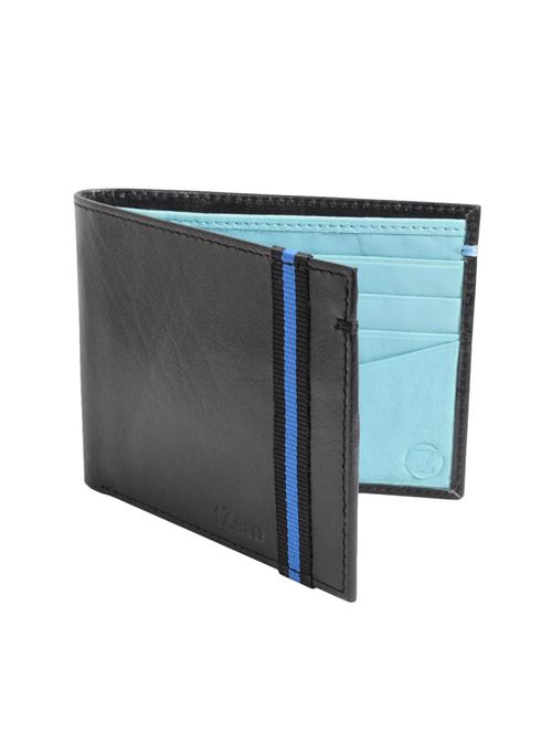 black, blue leather wallet - 10638055 - Very Small Image - 1