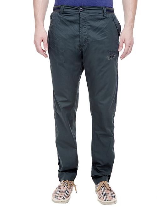 grey cotton track pant - 10640807 - Very Small Image - 1
