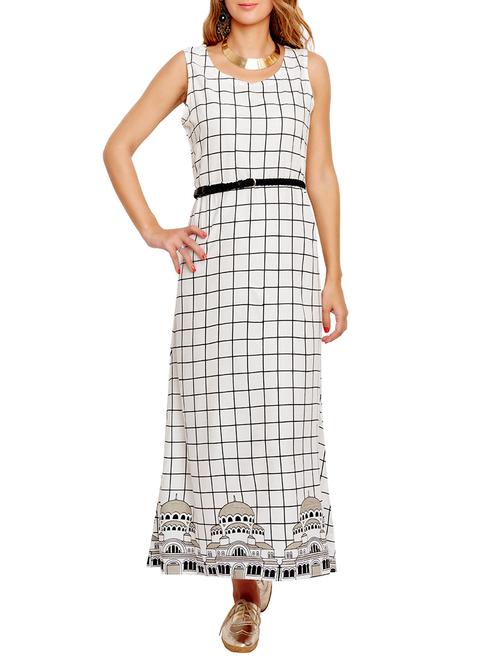 white viscose dress - 10641857 - Very Small Image - 1