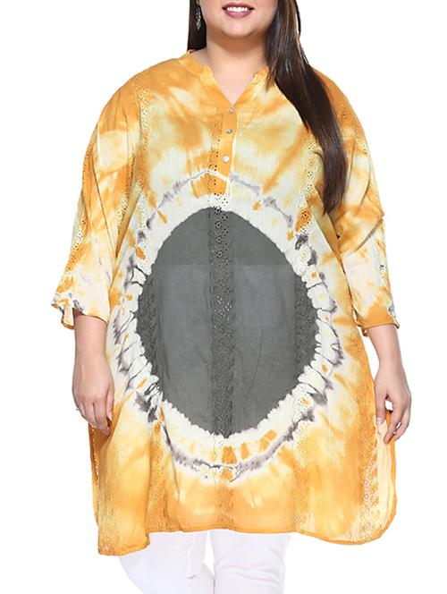 yellow cotton tunic - 10642600 - Very Small Image - 1