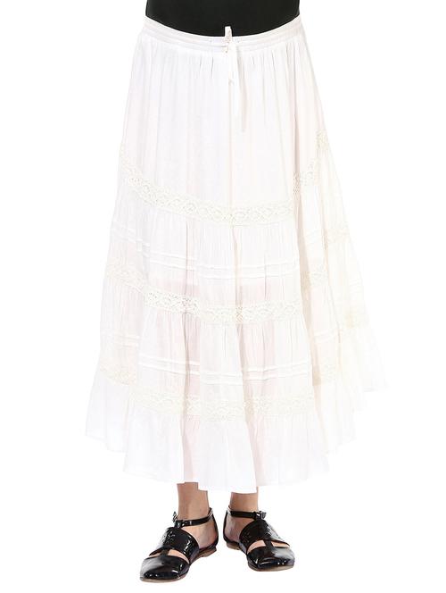 white viscose skirts - 10645265 - Very Small Image - 1