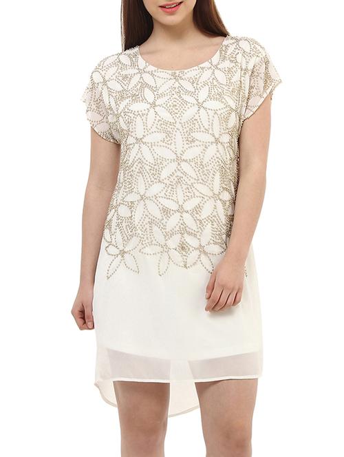 off white polyester dress - 10645271 - Very Small Image - 1