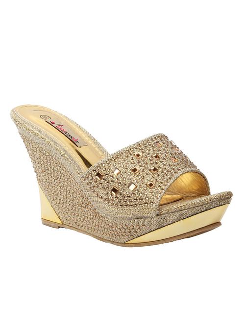 gold fabric sandals - 10645749 - Very Small Image - 1