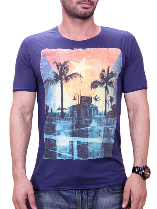 blue cotton tshirt - 10648817 - Very Small Image - 1