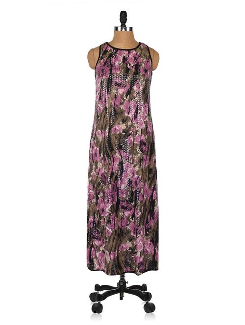 sequin embellished printed maxi dress - 1064889 - Very Small Image - 1
