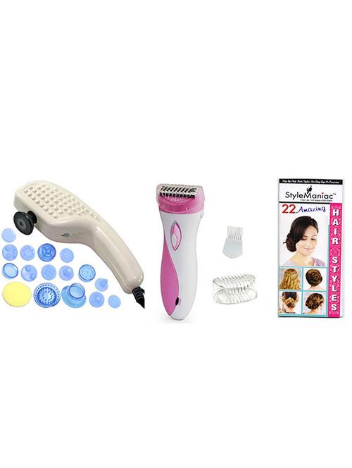 style maniac massager with 19 attachments & 1 epilator - 10648951 - Very Small Image - 1