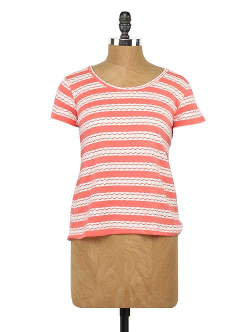short sleeve alternate stripe t-shirt - 1065063 - Very Small Image - 1