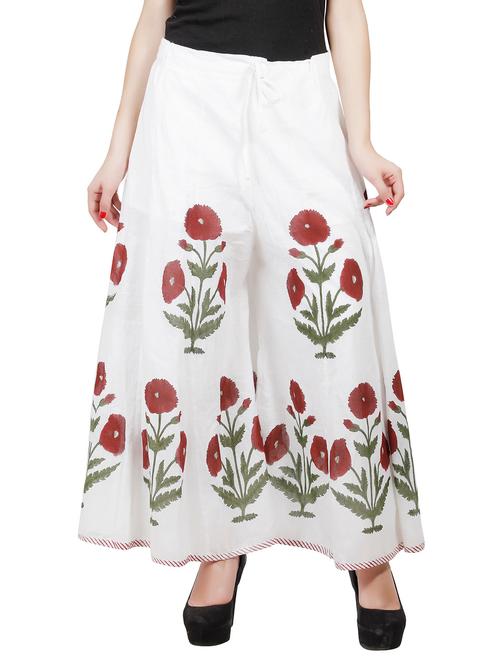 white cotton palazzo - 10650743 - Very Small Image - 1