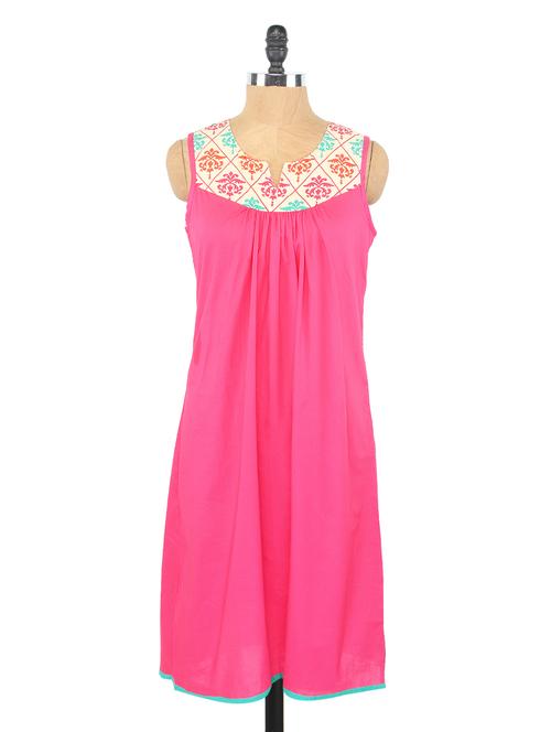 sleeveless front gather kurta - 1065187 - Very Small Image - 1