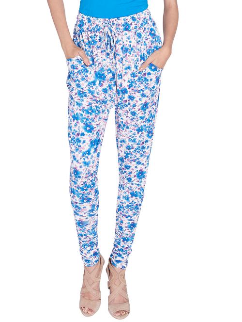 floral printed polyester pants - 1065210 - Very Small Image - 1