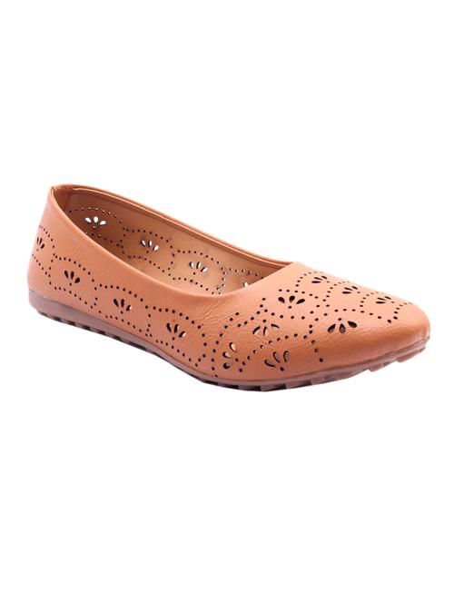 tan leatherette ballerina - 10654571 - Very Small Image - 1