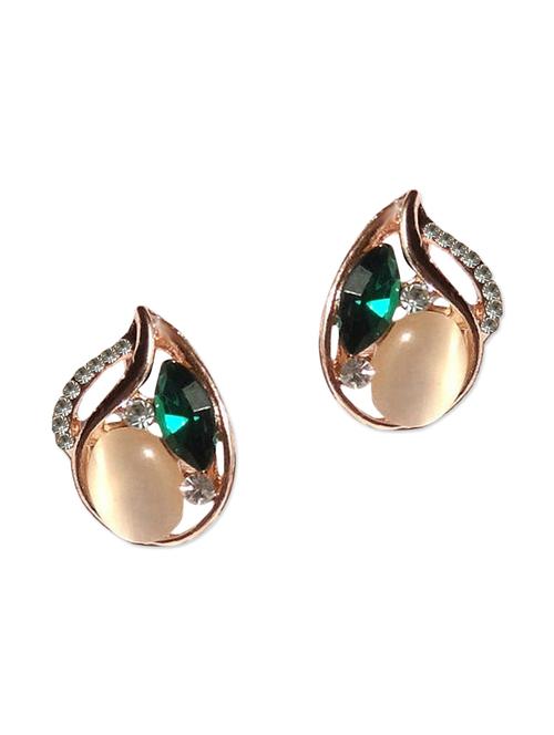 green metal alloy earring - 10655150 - Very Small Image - 1