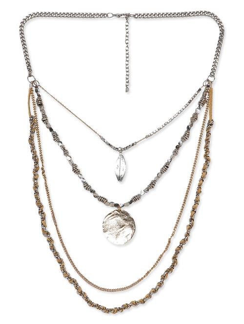 multicolour metal alloy necklace - 10657781 - Very Small Image - 1