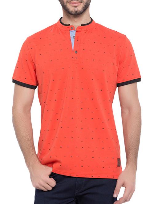 orange cotton t-shirt - 10658921 - Very Small Image - 1