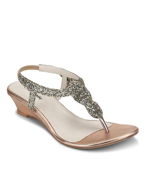 metallic leatherette sandals - 10660177 - Very Small Image - 1